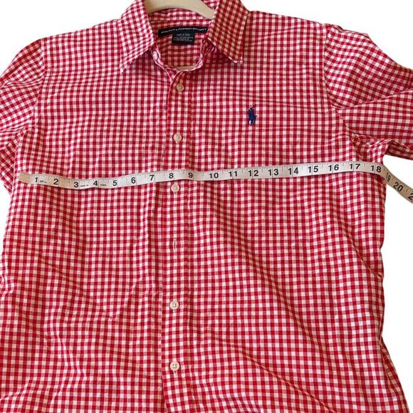 Ralph Lauren Sport Red Checkered Shirt L (Kids) - Picture 3 of 8